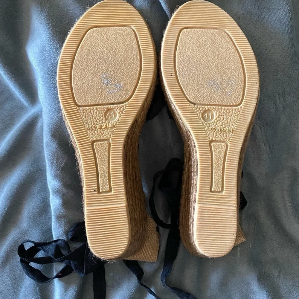 ERIC MICHAEL-unique wedge espadrilles, size 11